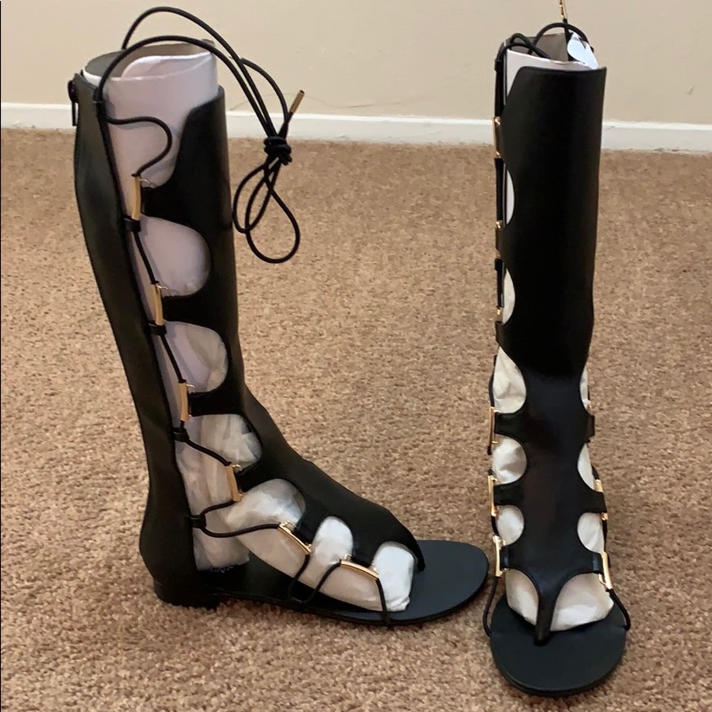Gladiator Sandals w/ gold hardware